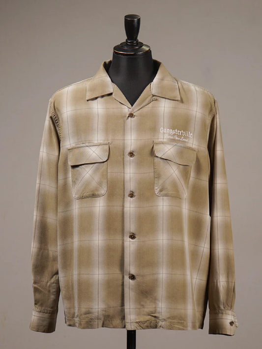 【3.20 (Fri) Release】GANGSTERVILLE | LOCOS - L/S SHIRTS / GSV6113 - Beige
