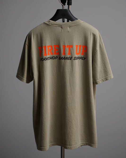 PORKCHOP | FIRE BLOCK POCKET TEE - Khaki