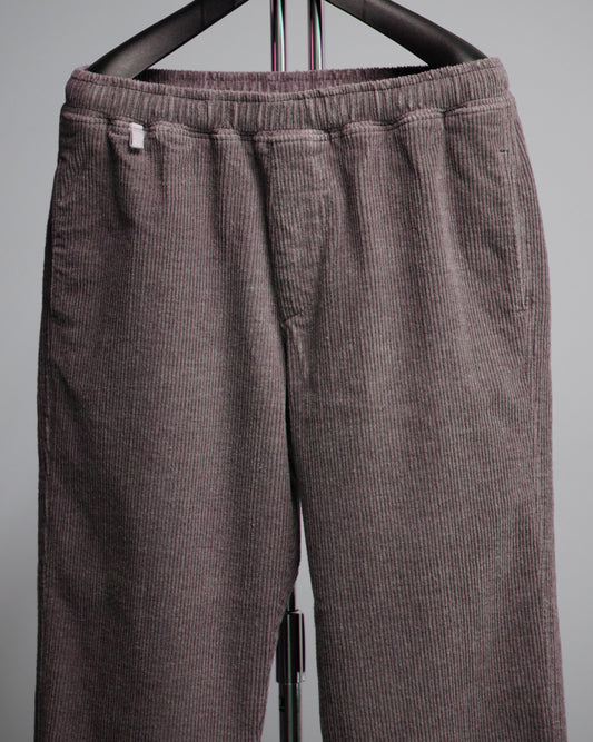 WAX | CORDUROY EASY TROUSERS - Moca