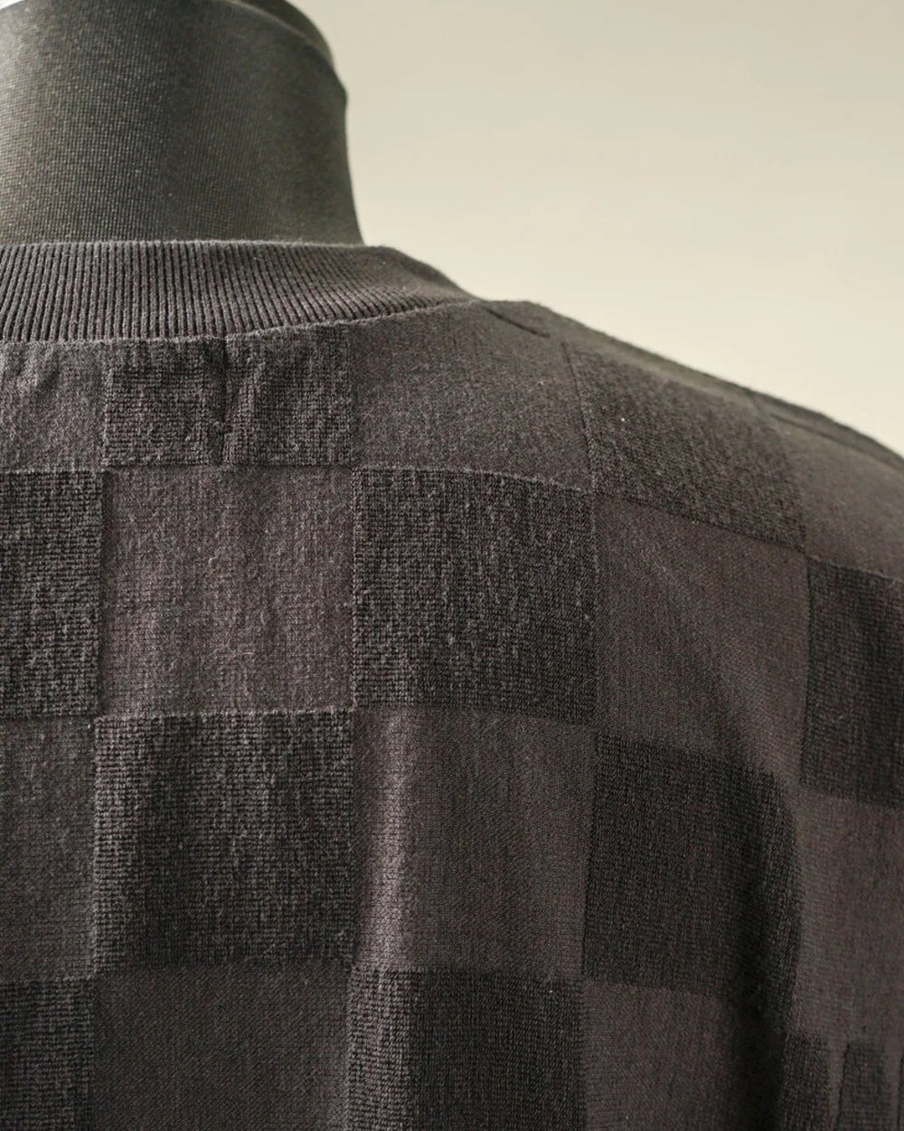 WEIRDO | CHECKER - H/S PILE SWEAT - Black
