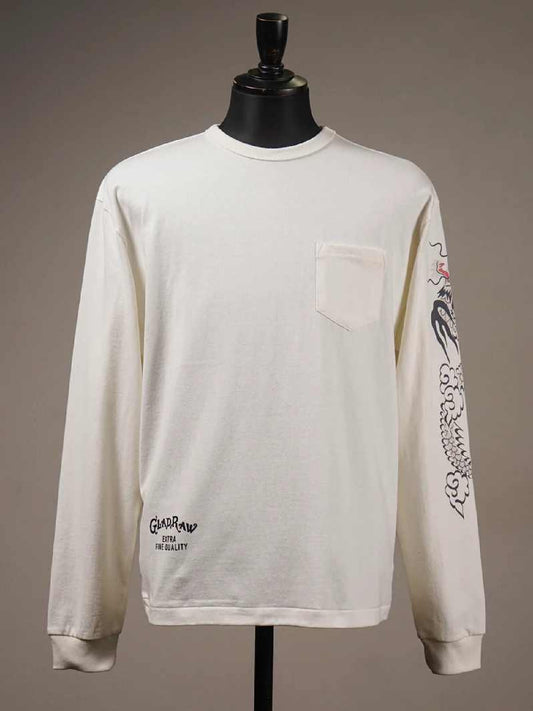 BY GLADHAND | GLAD RAW - L/S T-SHIRTS / BYGH6113 - White
