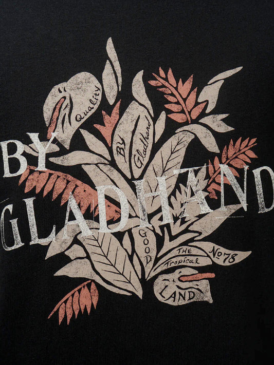 【3.13 (Fri) Release】GLADHAND & Co. | TROPICAL - S/S T-SHIRTS / BYGH6114 - Black