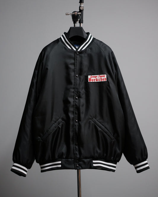 PORKCHOP | SATIN SPORT JKT - Black