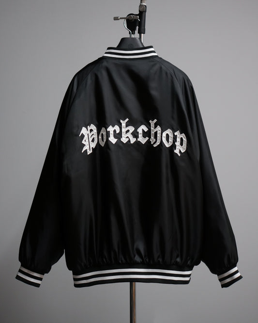 PORKCHOP | SATIN SPORT JKT - Black