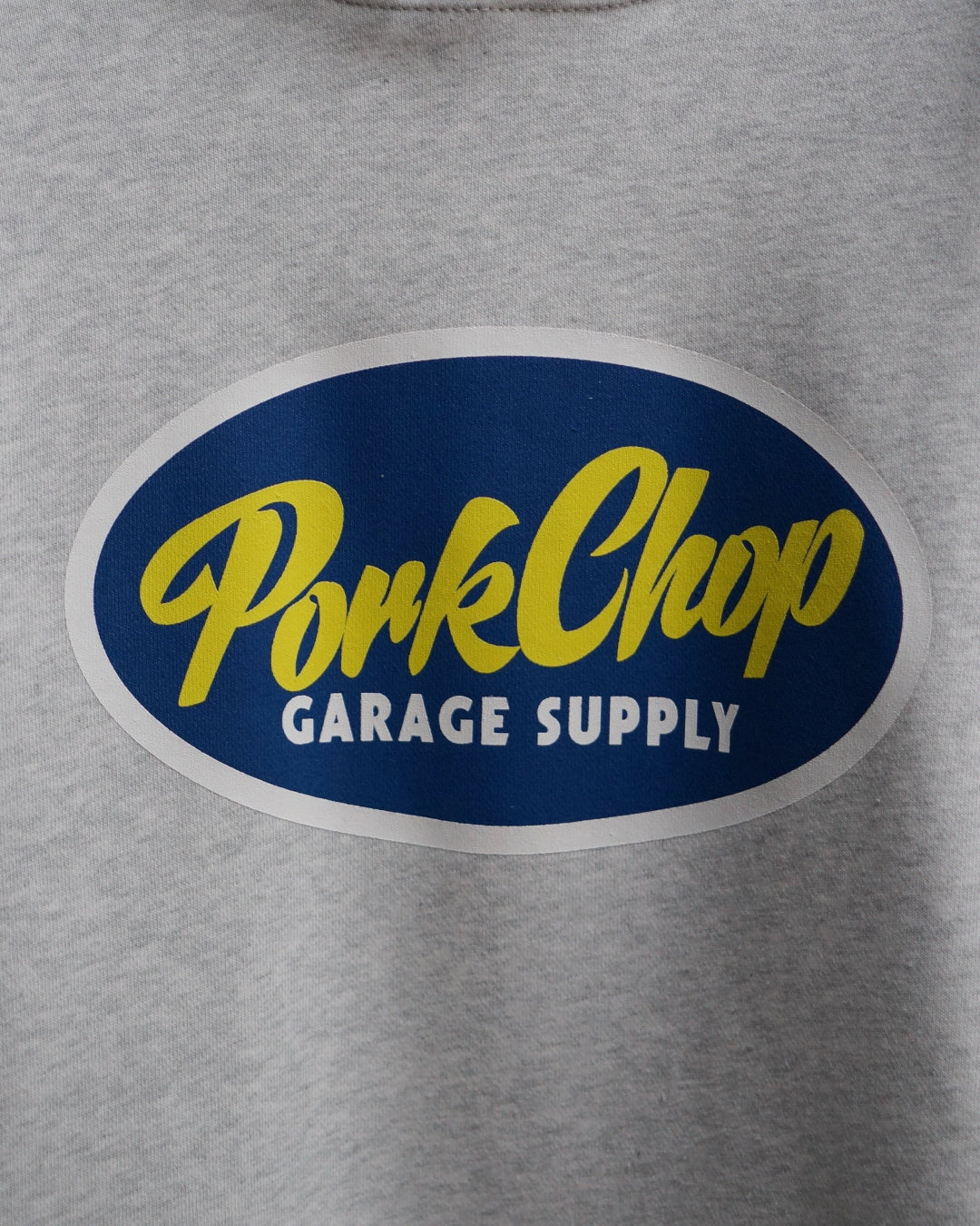 PORKCHOP | 2nd OVAL HOODIE - Ash Gray