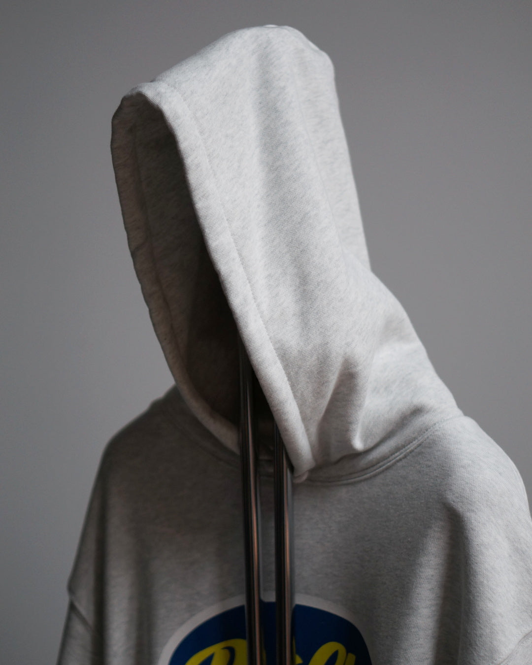 PORKCHOP | 2nd OVAL HOODIE - Ash Gray