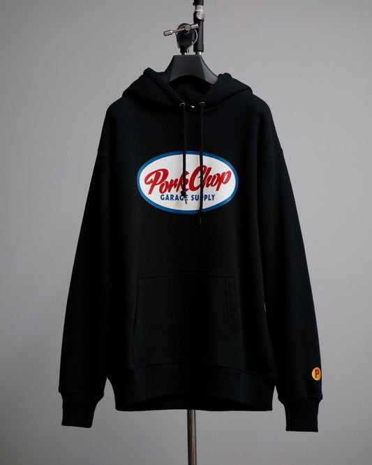 PORKCHOP | 2nd OVAL HOODIE - Black
