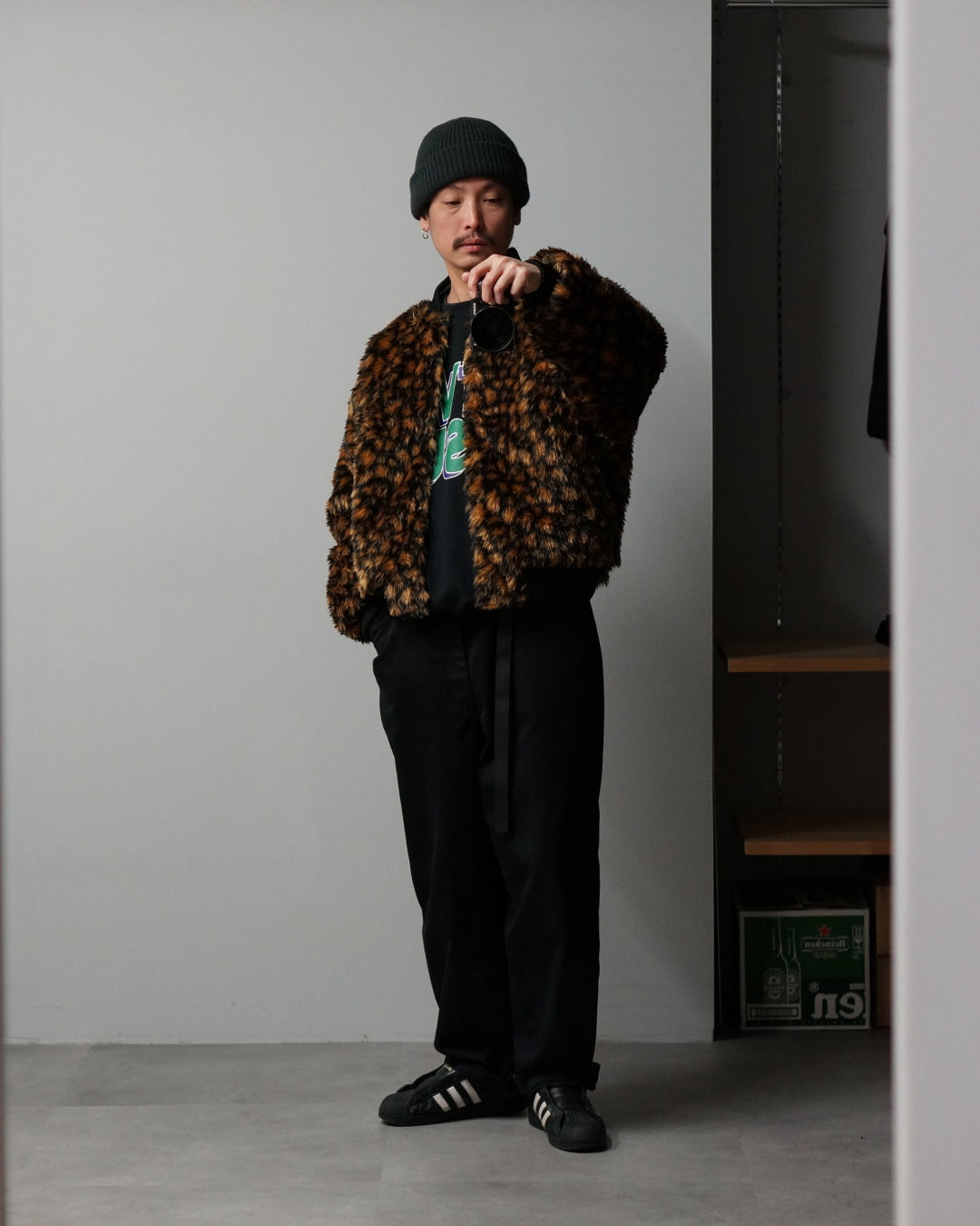 MAD MOUSE COMIC | Reversible Stadium Jacket - Black