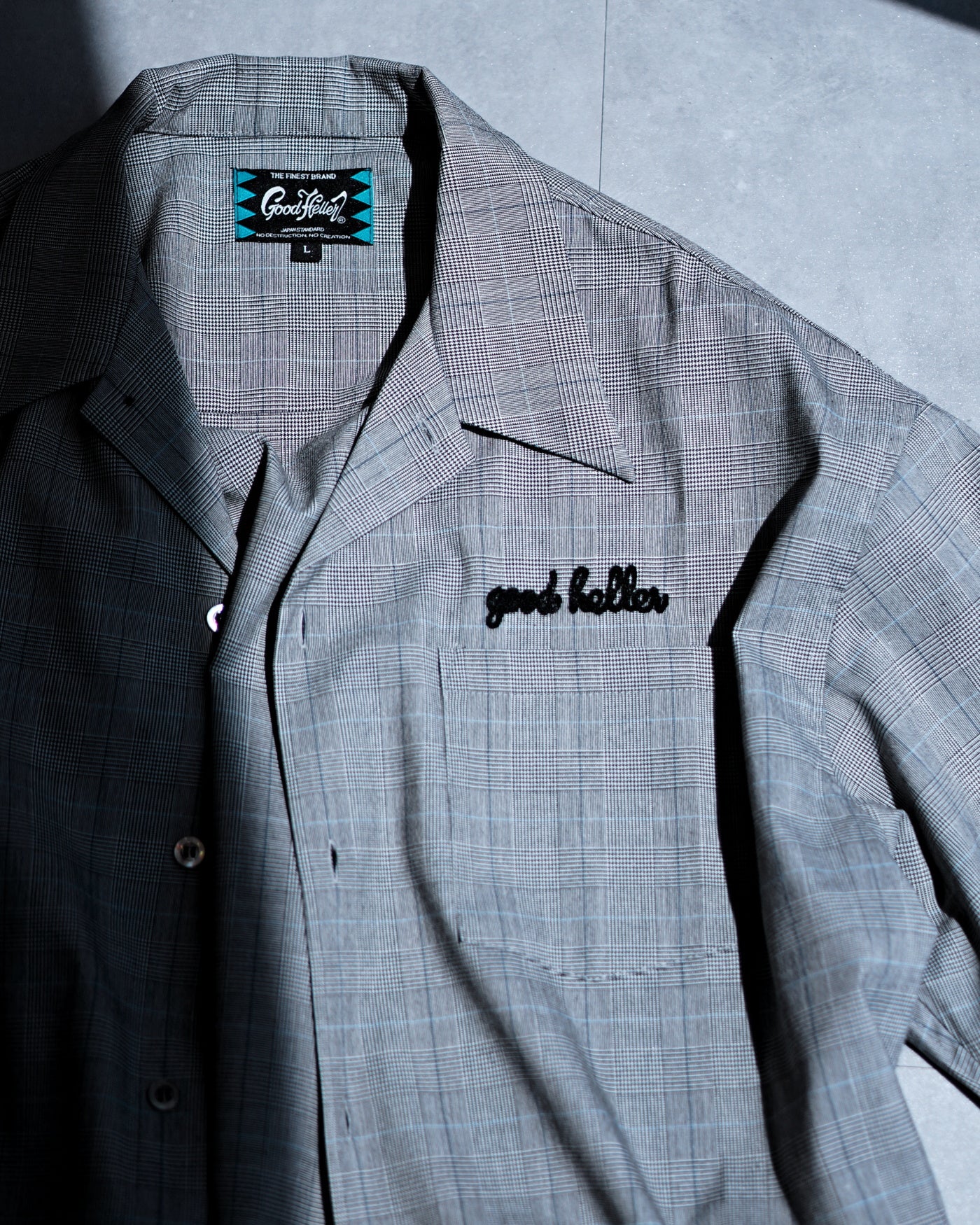GOOD HELLER | GLEN CHECK S/S SHIRT