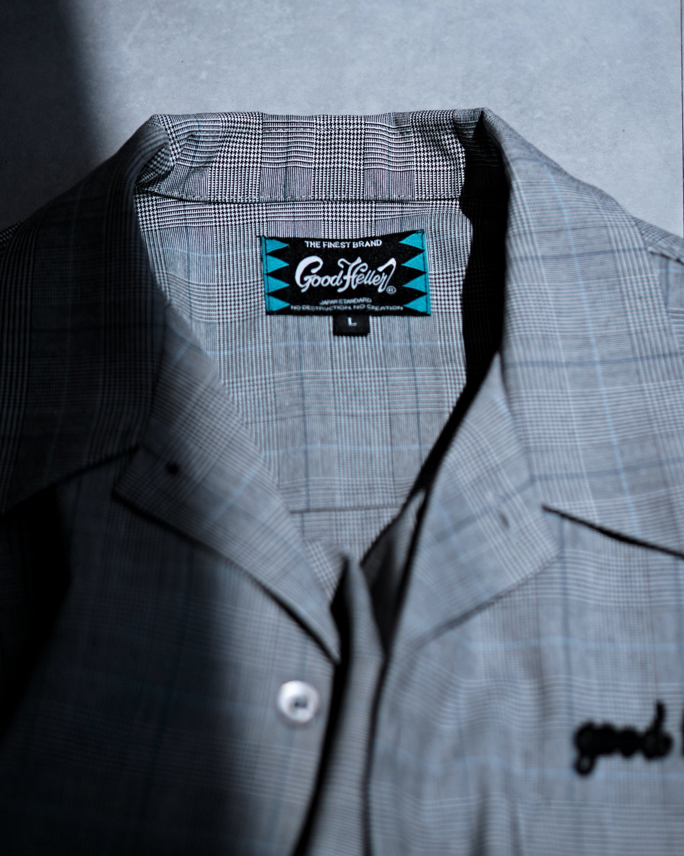 GOOD HELLER | GLEN CHECK S/S SHIRT