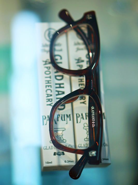 GLADHAND & Co. | 丹羽雅彦/ FAMILY CREST WELLINGTON - GLASSES - Silver/Brown