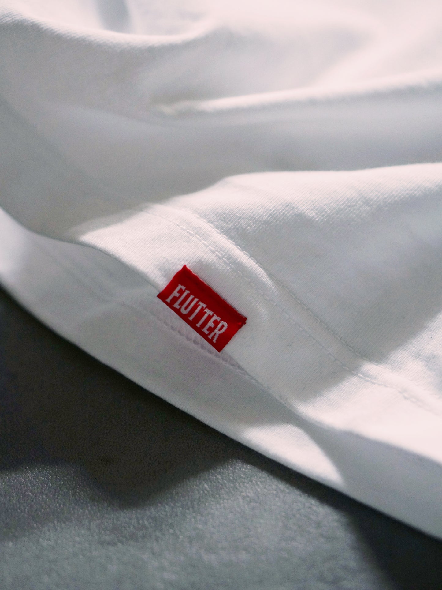 FLUTTER | OG Logo L/S Tee - White