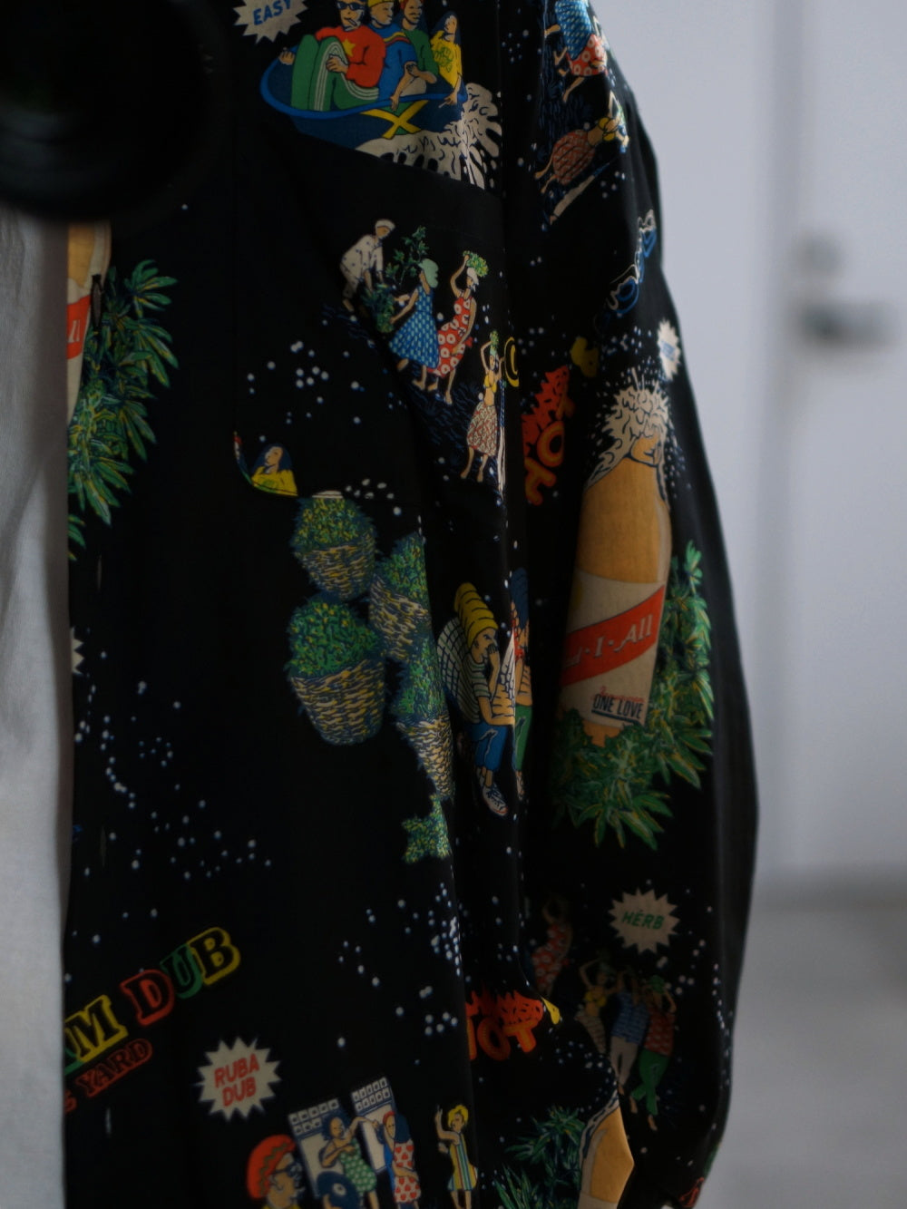 RADIALL | HOT DUB - OPEN COLLARED SHIRT L/S - Black