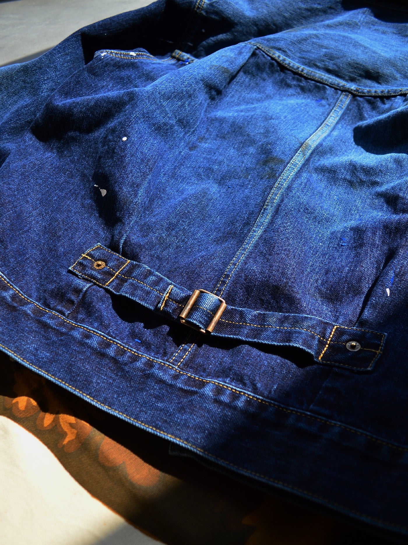GOOD HELLER | 2ND TYPE USED WASHED WIDE DENIM JKT