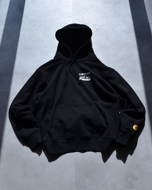 PORKCHOP | AIR PORK HOODIE - Black