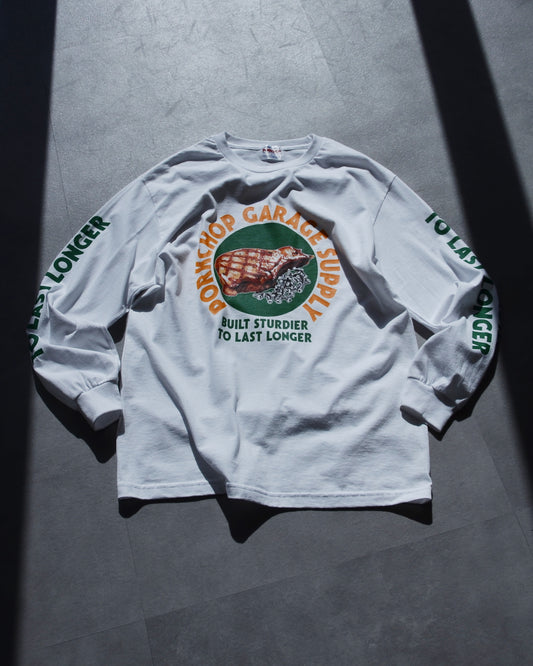 PORKCHOP | PC&SCREW L/S TEE - White