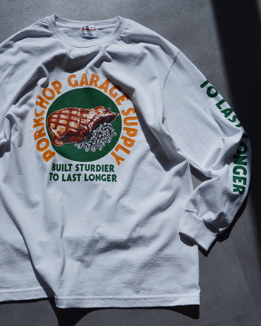 PORKCHOP | PC&SCREW L/S TEE - White