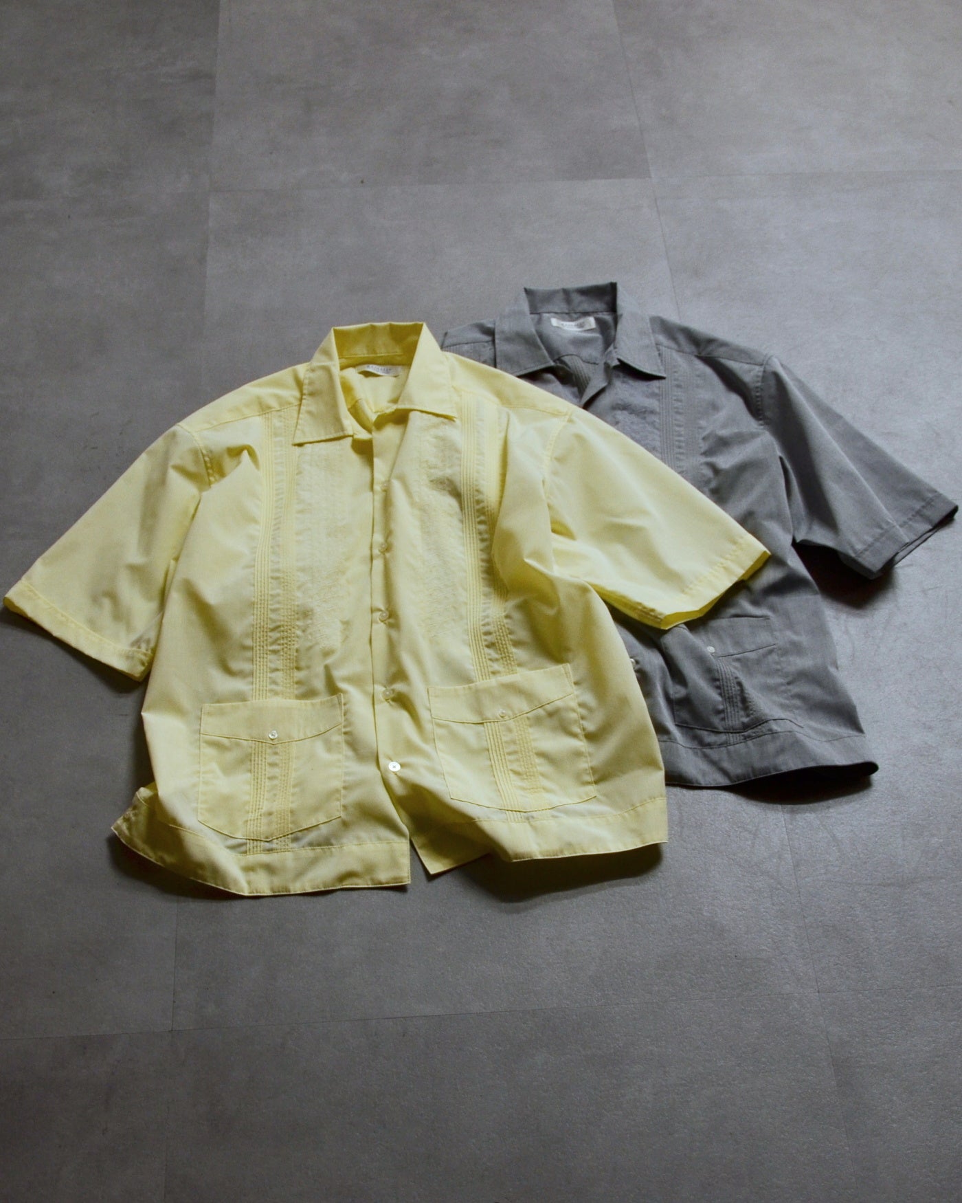 RADIALL | CUBA - OPEN COLLARED SHIRT S/S - Gray