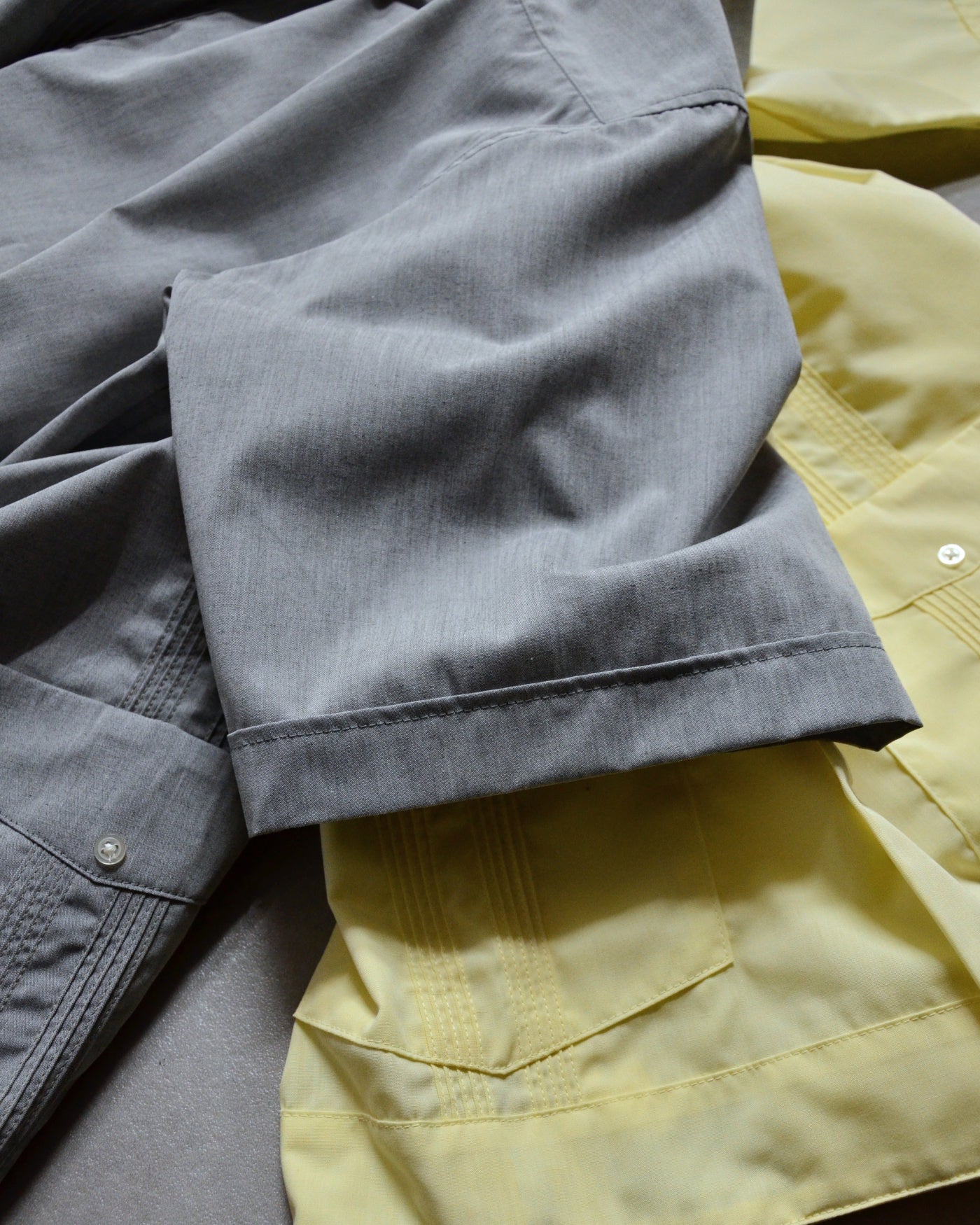 RADIALL | CUBA - OPEN COLLARED SHIRT S/S - Gray