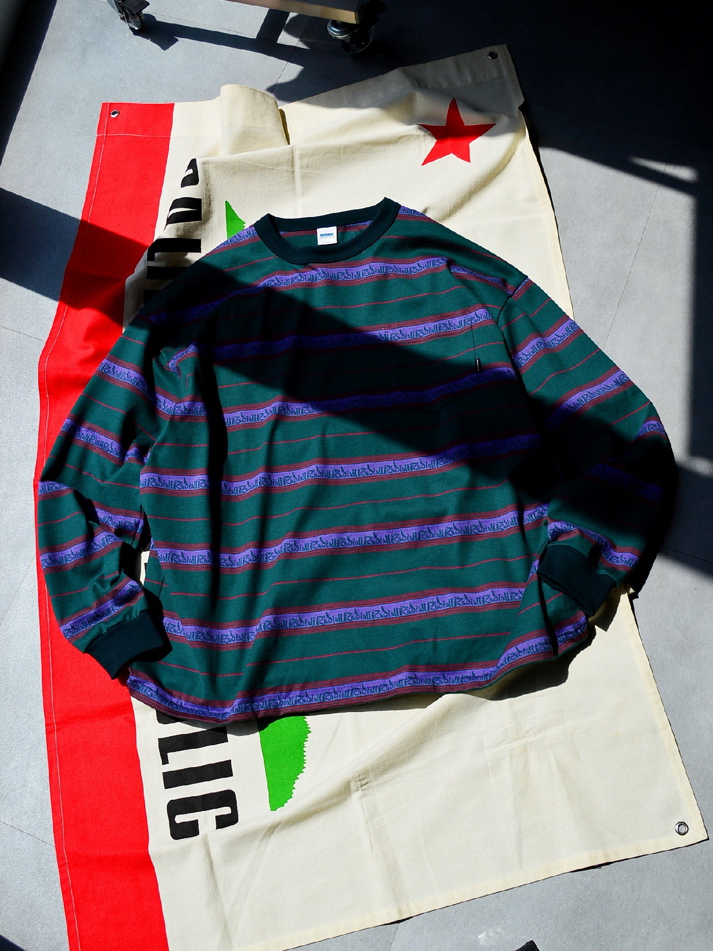 RADIALL | Lincoln Park - CREW NECK T-SHIRT L/S - Forest Green