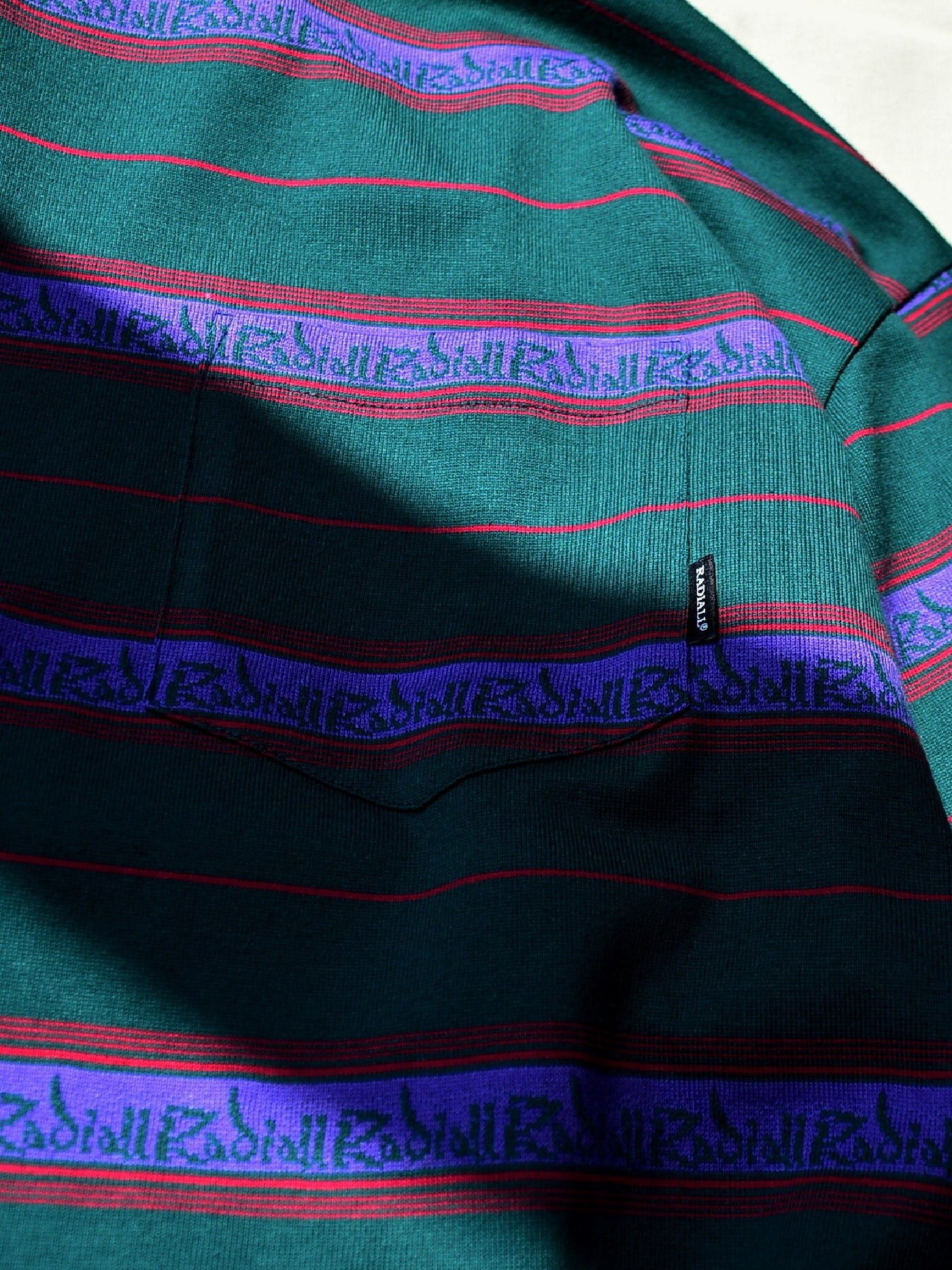 RADIALL | Lincoln Park - CREW NECK T-SHIRT L/S - Forest Green