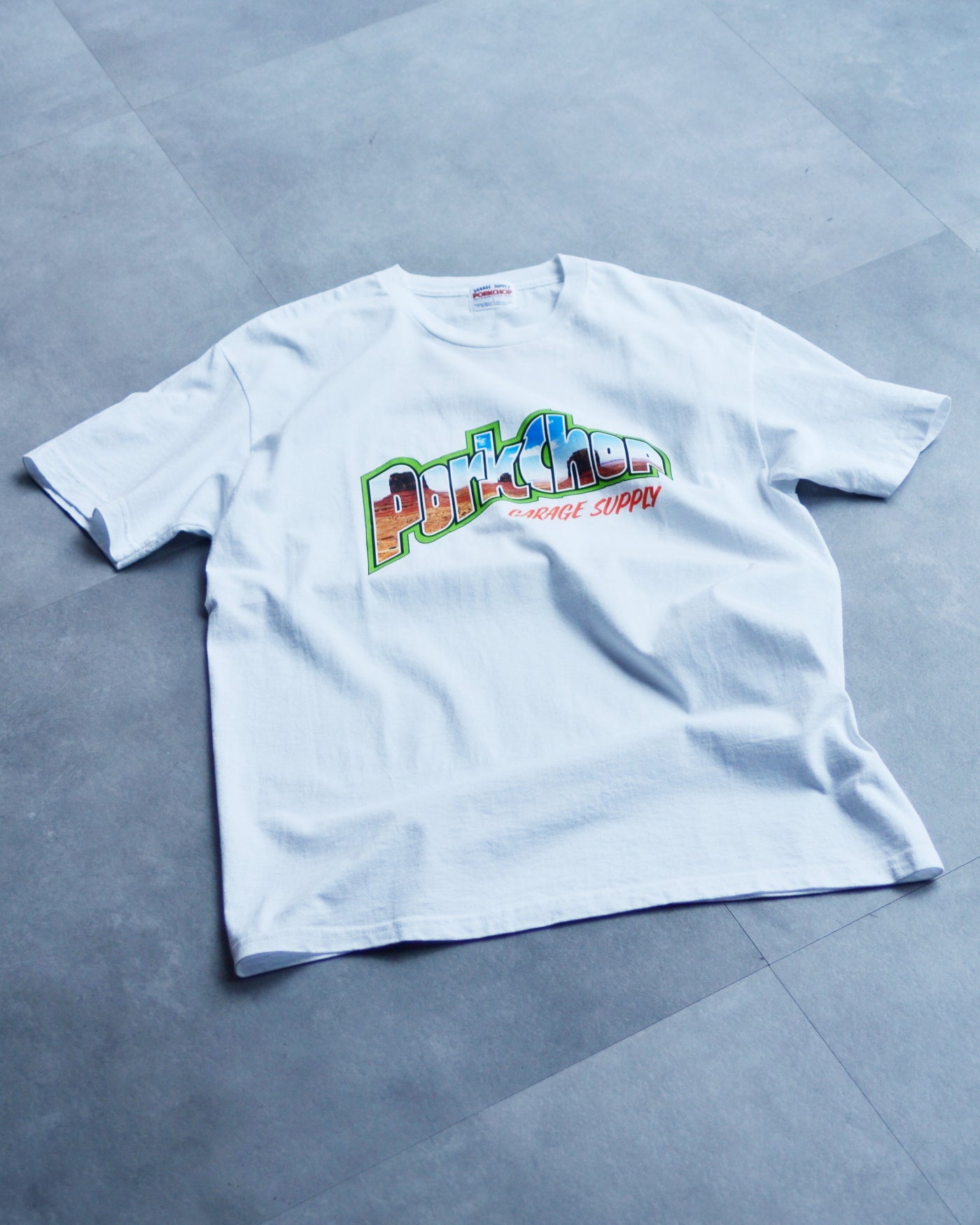 PORKCHOP | MV LOGO TEE - White