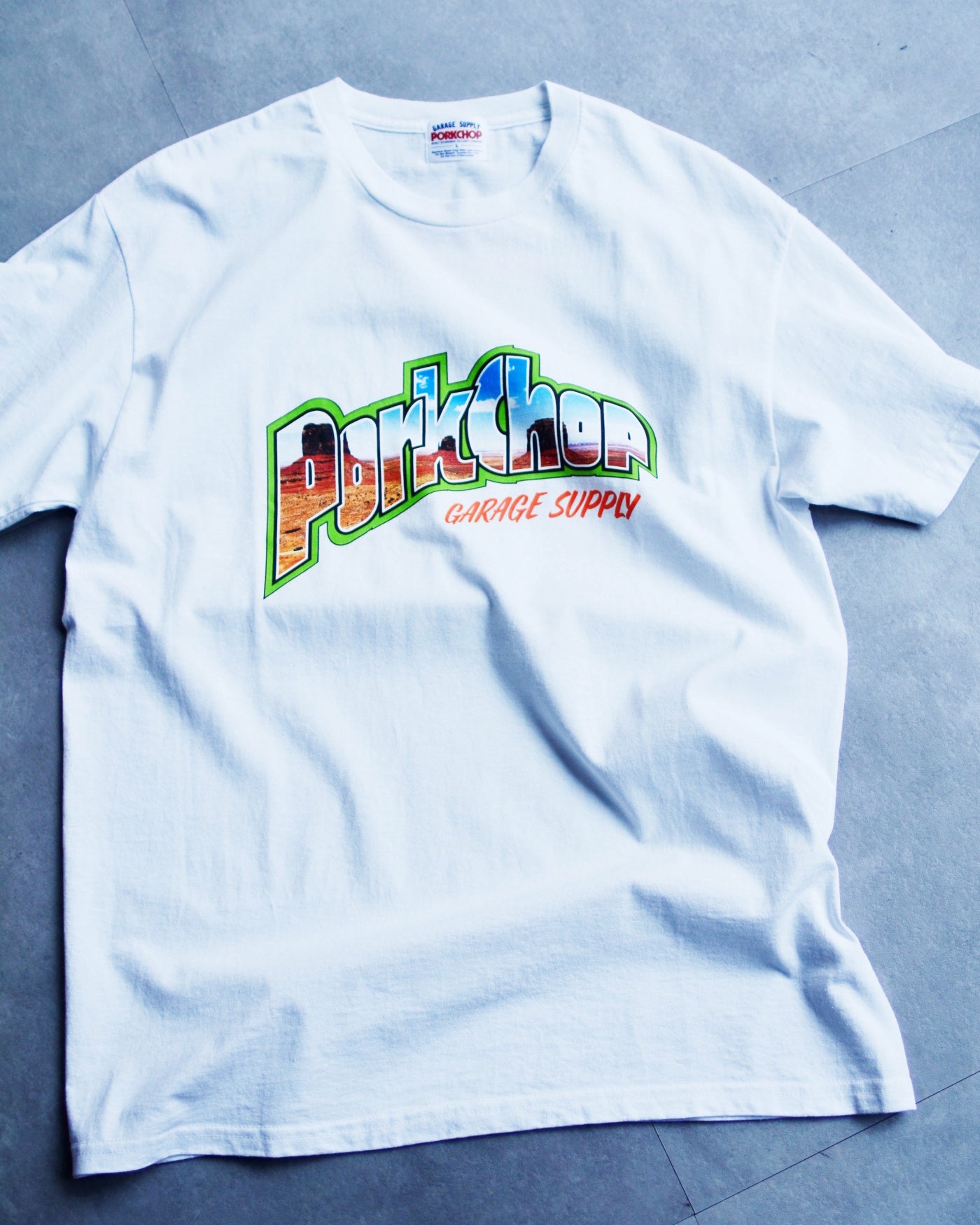 PORKCHOP | MV LOGO TEE - White