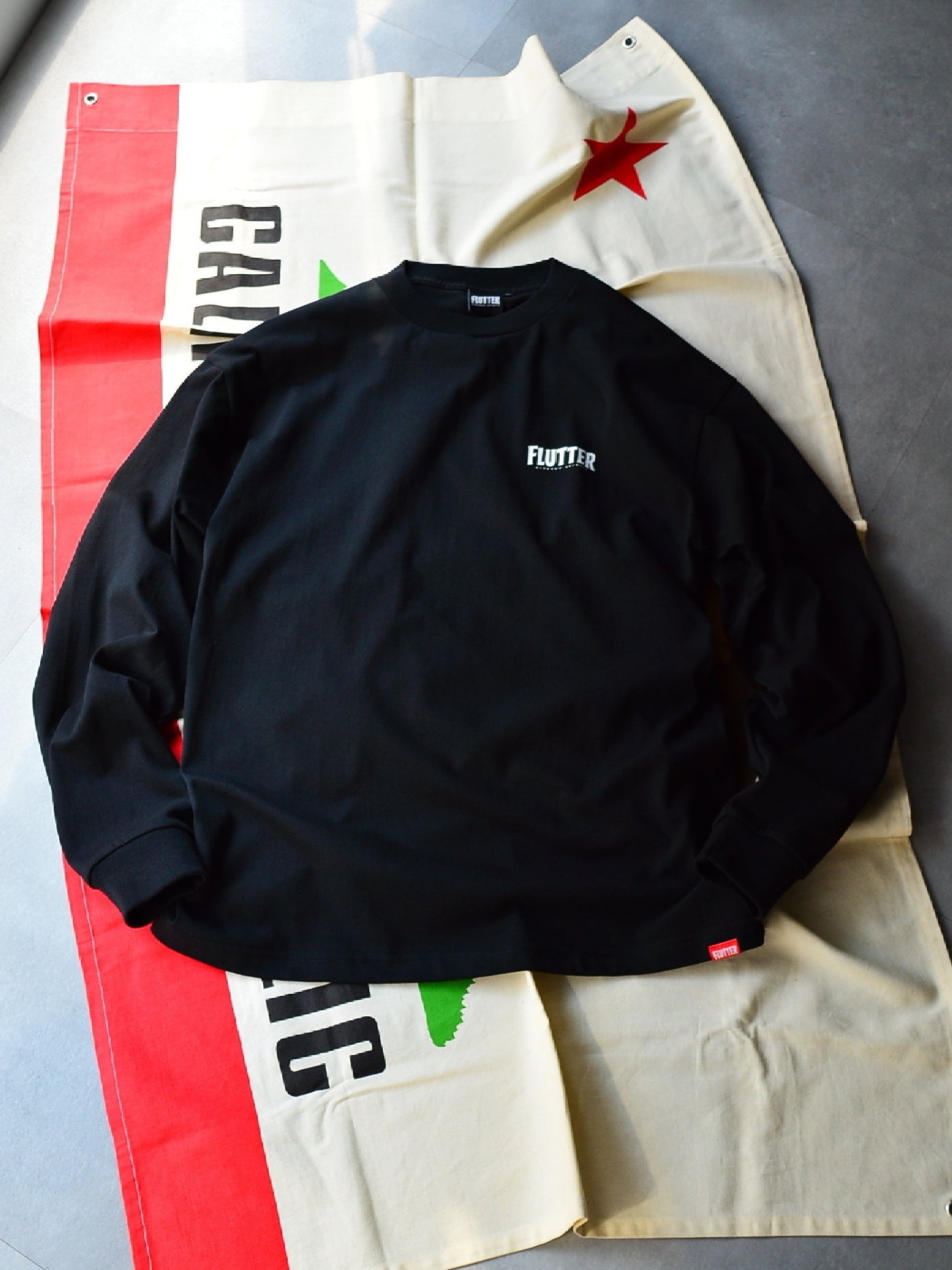 FLUTTER | OG Logo L/S Tee - Black