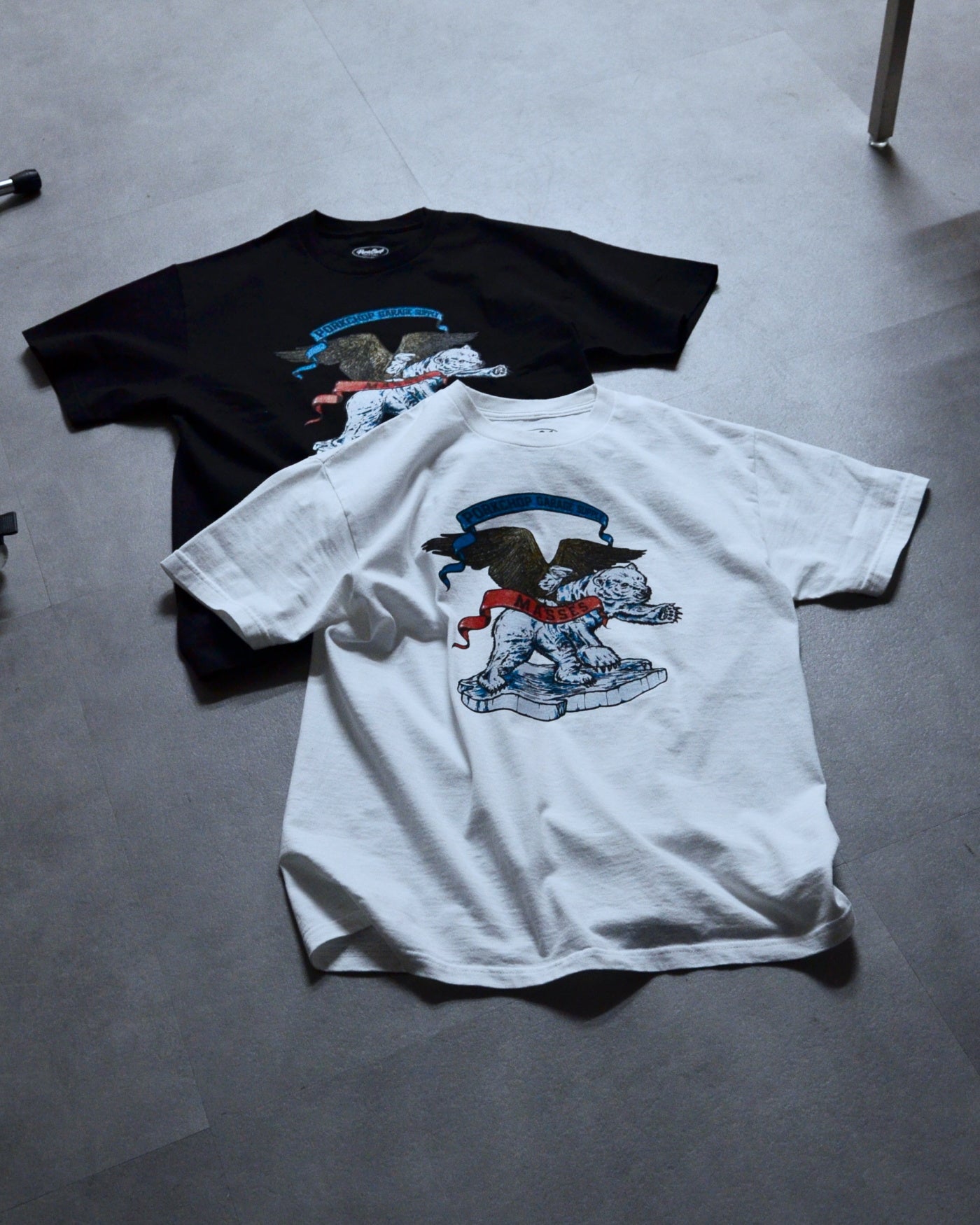 PORKCHOP | POLAR BEAR P T-SHIRT - White