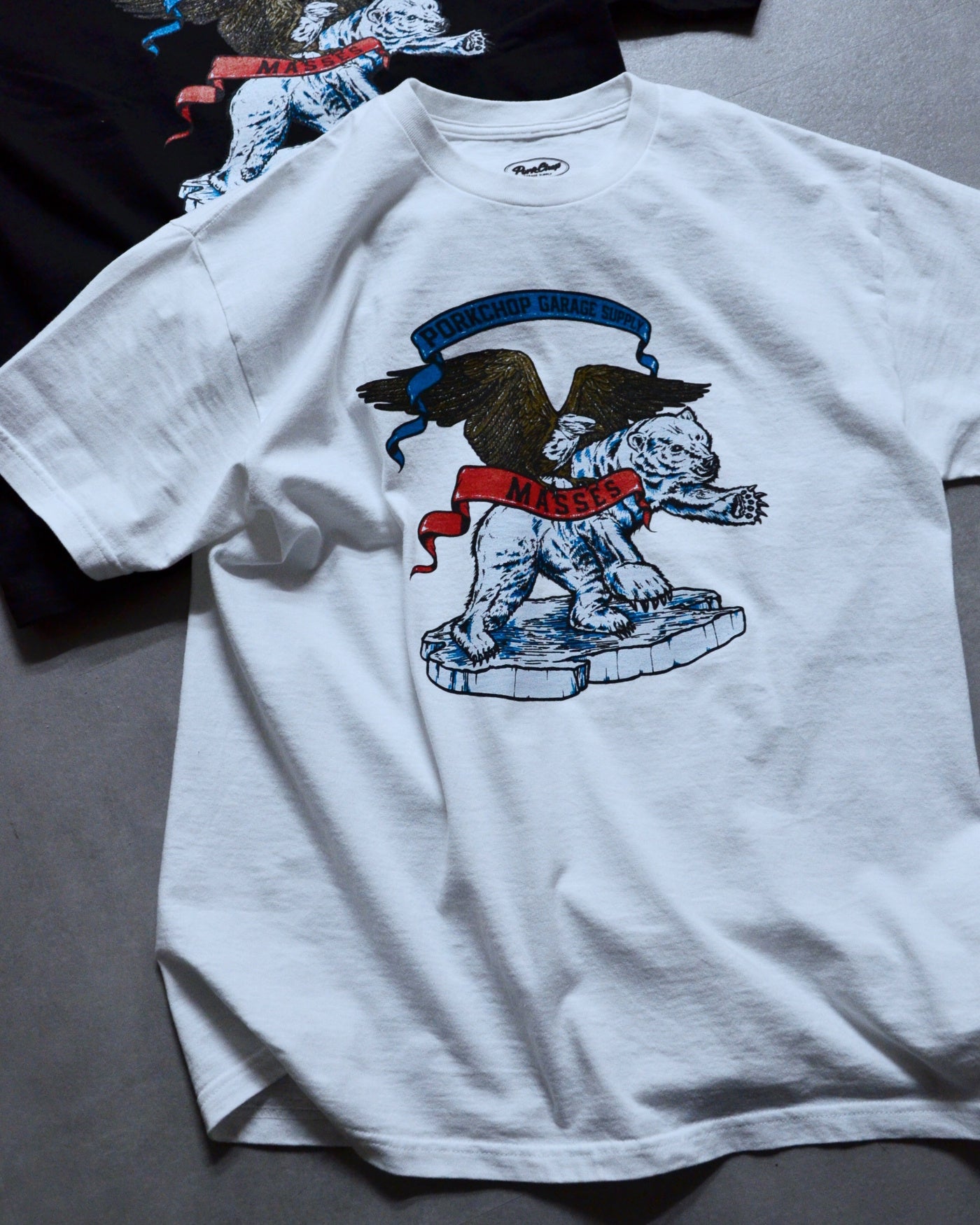 PORKCHOP | POLAR BEAR P T-SHIRT - White