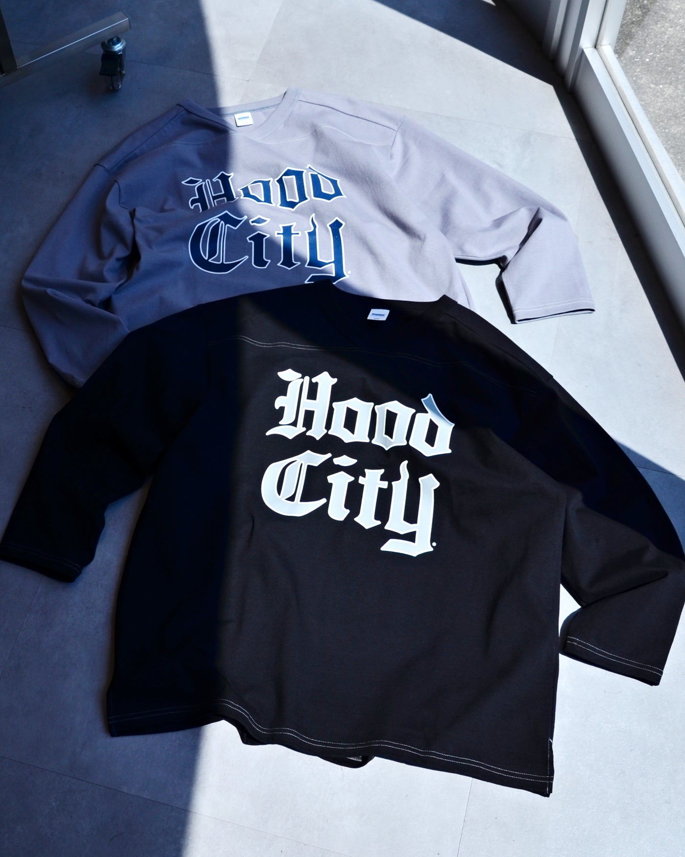 RADIALL | HOOD CITY - FOOTBALL T-SHIRT CROPPED SLEEVE - Black