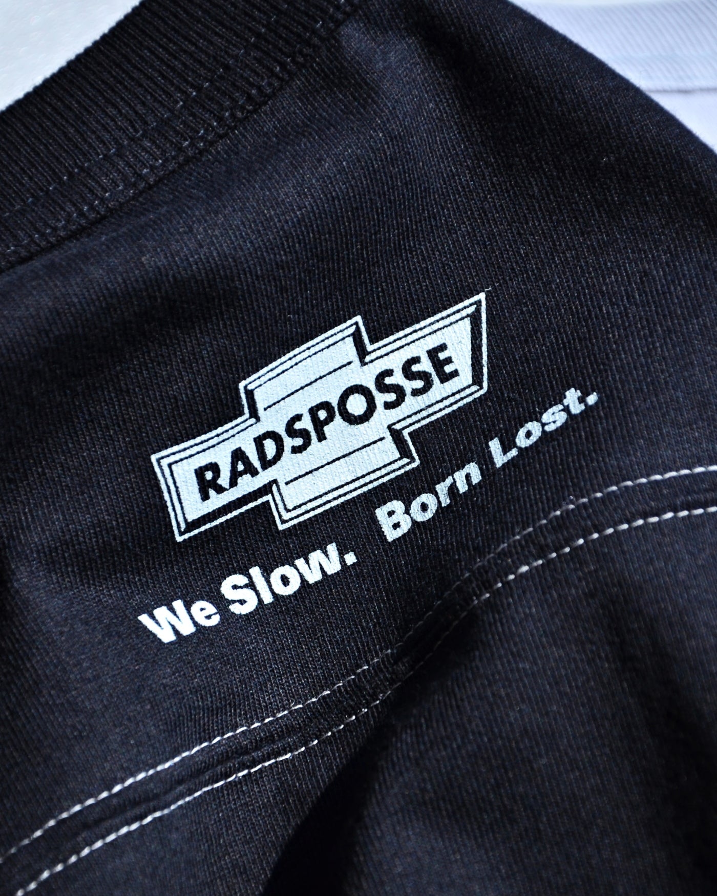 RADIALL | HOOD CITY - FOOTBALL T-SHIRT CROPPED SLEEVE - Black