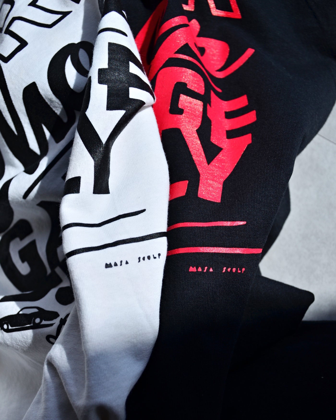 PORKCHOP | MASA SCULP L/S TEE A - White