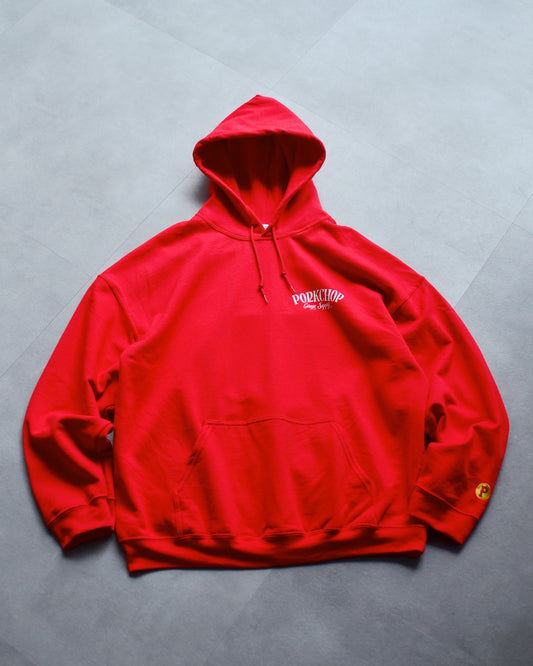 PORKCHOP | PORK BACK HOODIE - Red/White