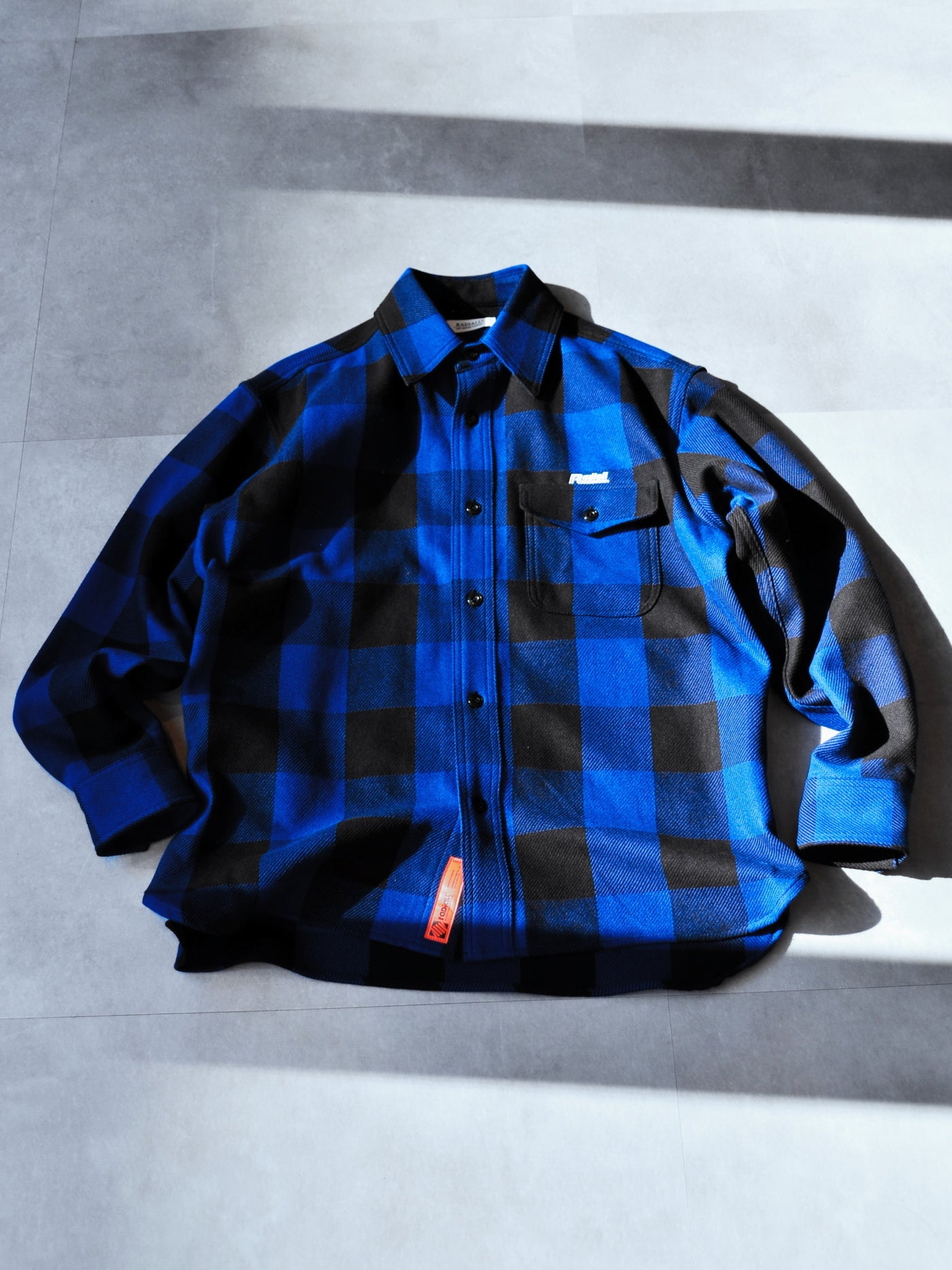 RADIALL | TAILGATE - REGULAR COLLARED SHIRT L/S - Navy/Black