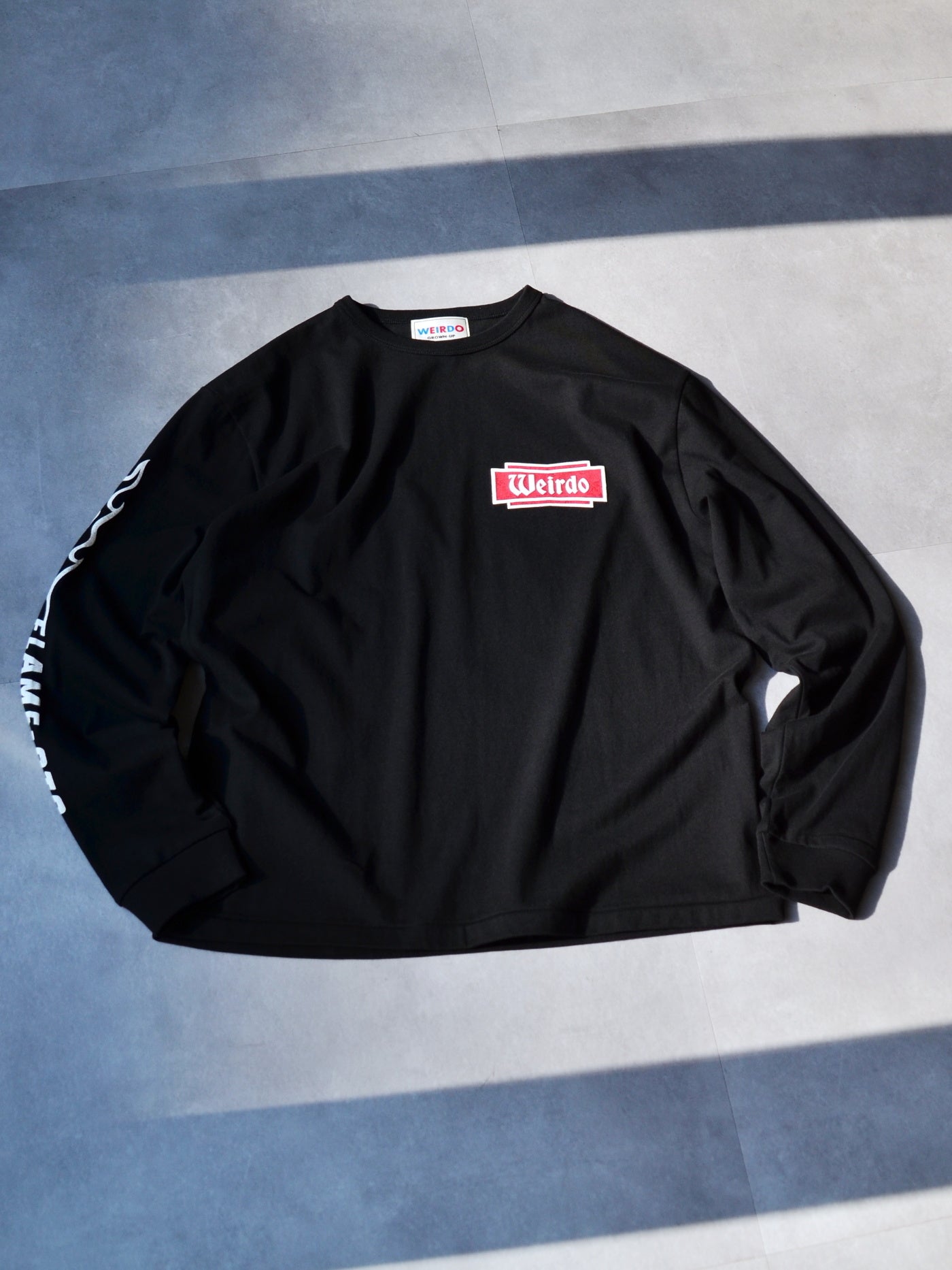 WEIRDO | FLAME - L/S T-SHIRTS - Black