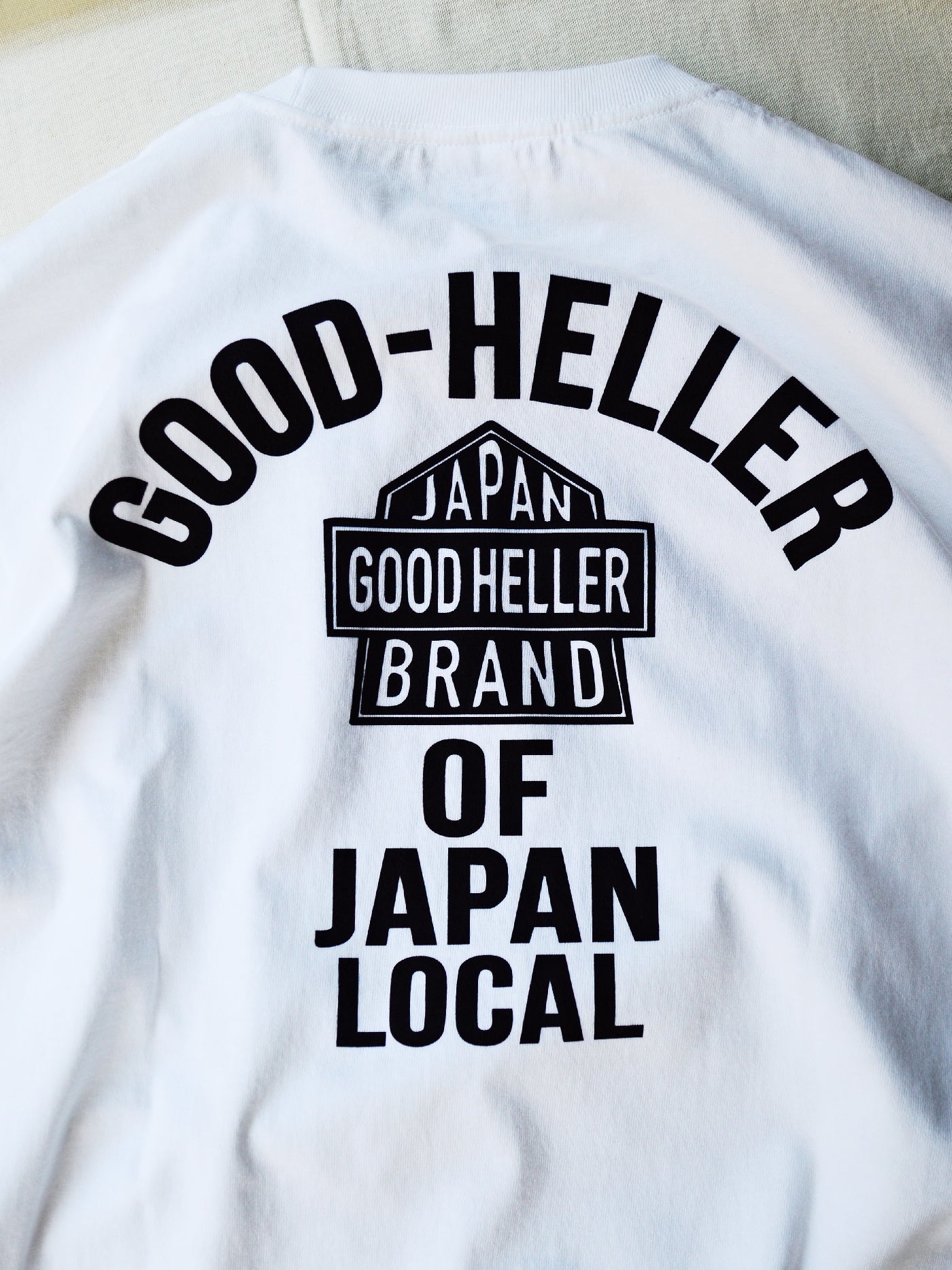 GOOD HELLER | SKULL&SNAKE AMERICAN LOGO T-SHIRT - White