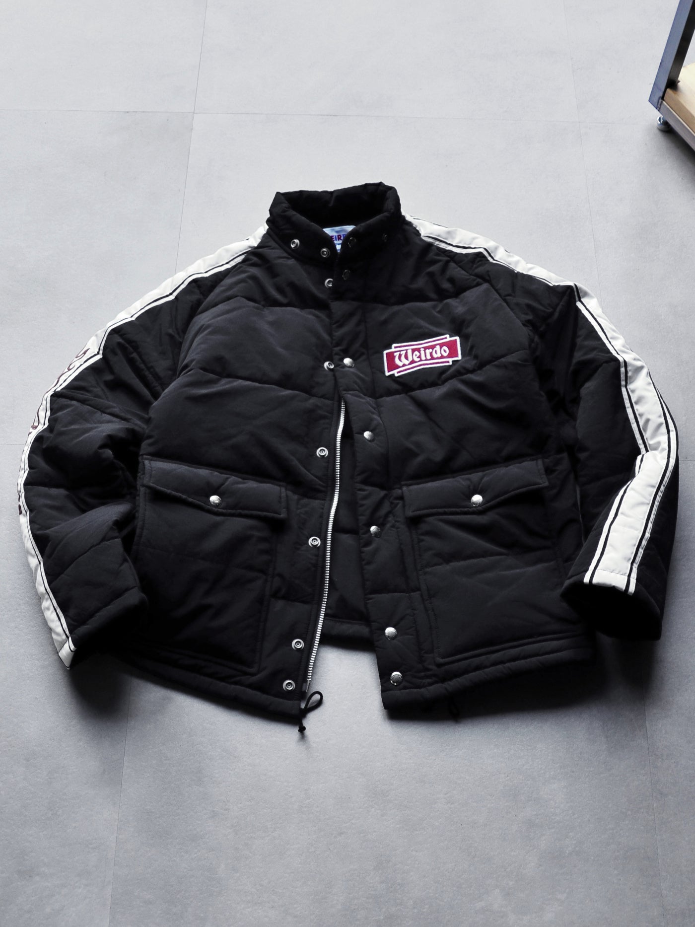 WEIRDO | FLAME - RACING JACKET - Black