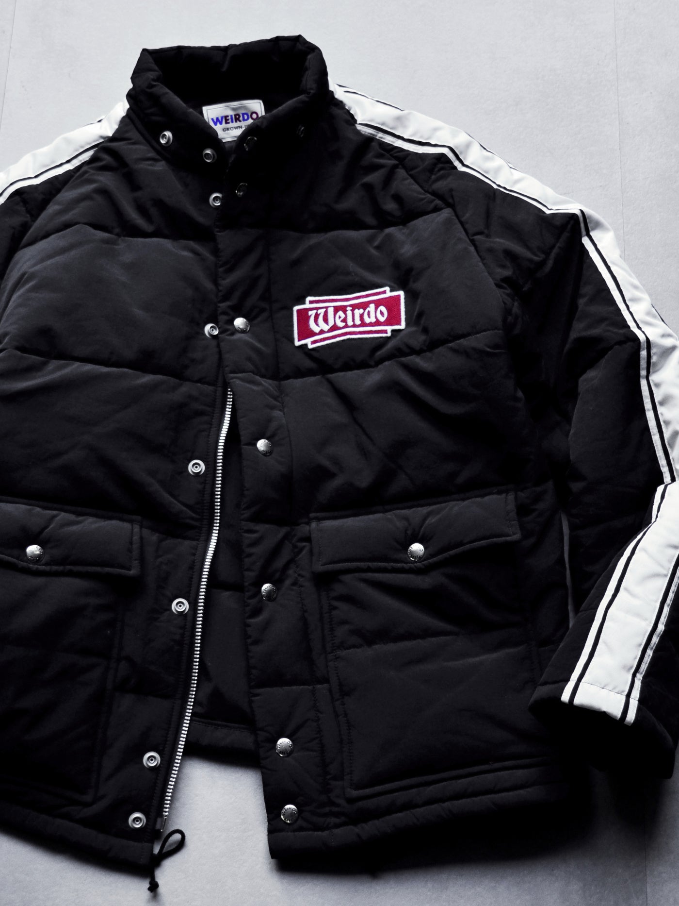 WEIRDO | FLAME - RACING JACKET - Black
