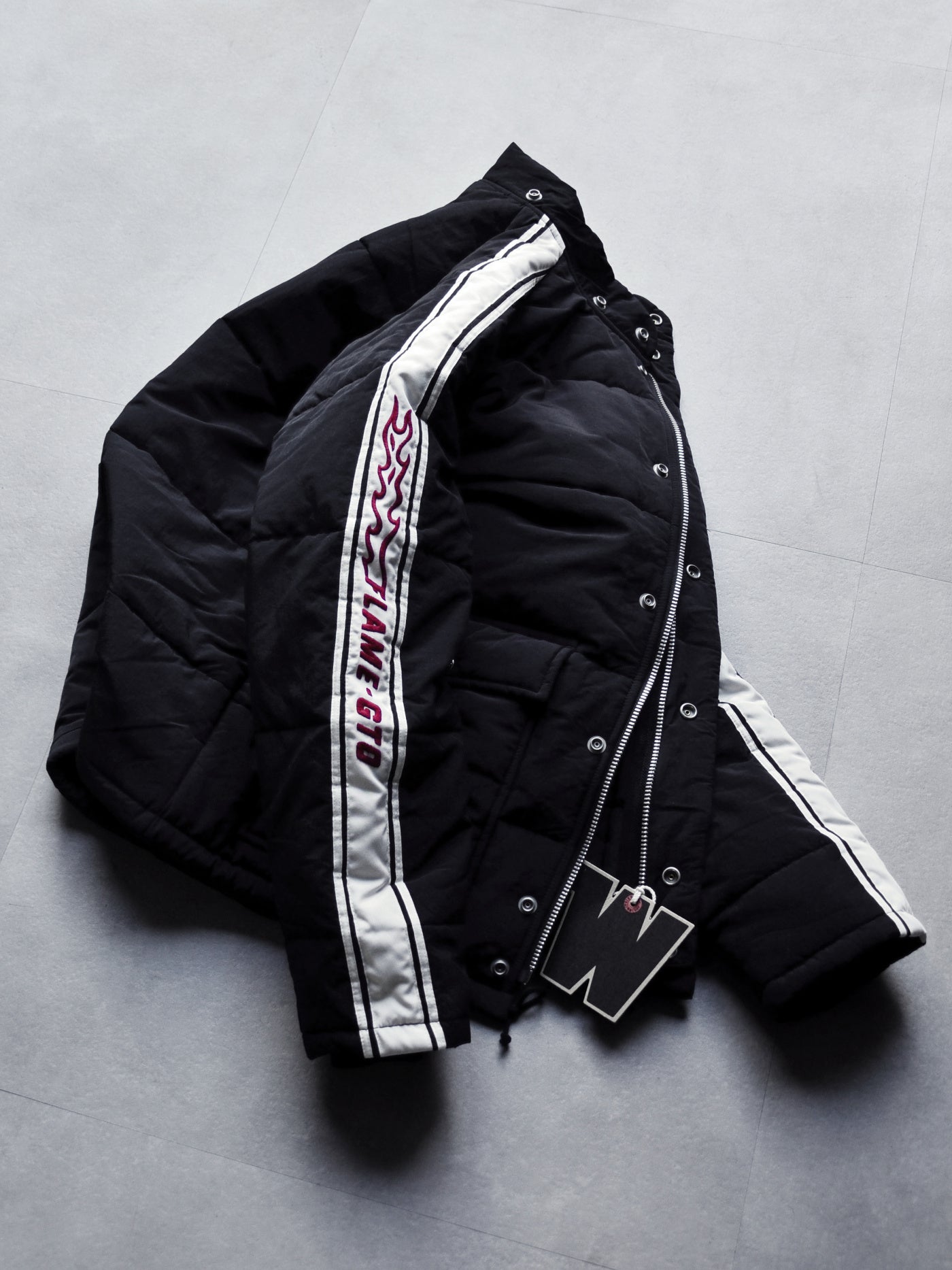 WEIRDO | FLAME - RACING JACKET - Black