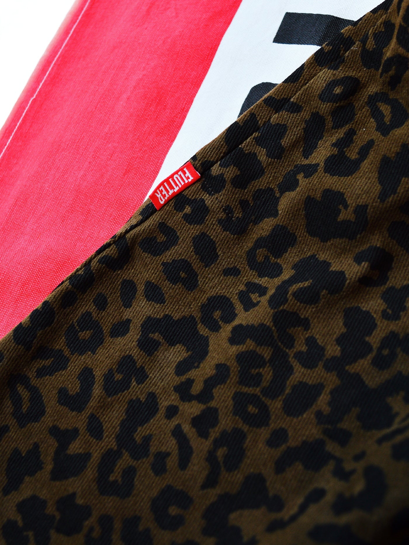 FLUTTER | The Holiday -Comfy fit- Cotton Twill Leopard Easy Short Pants - Brown