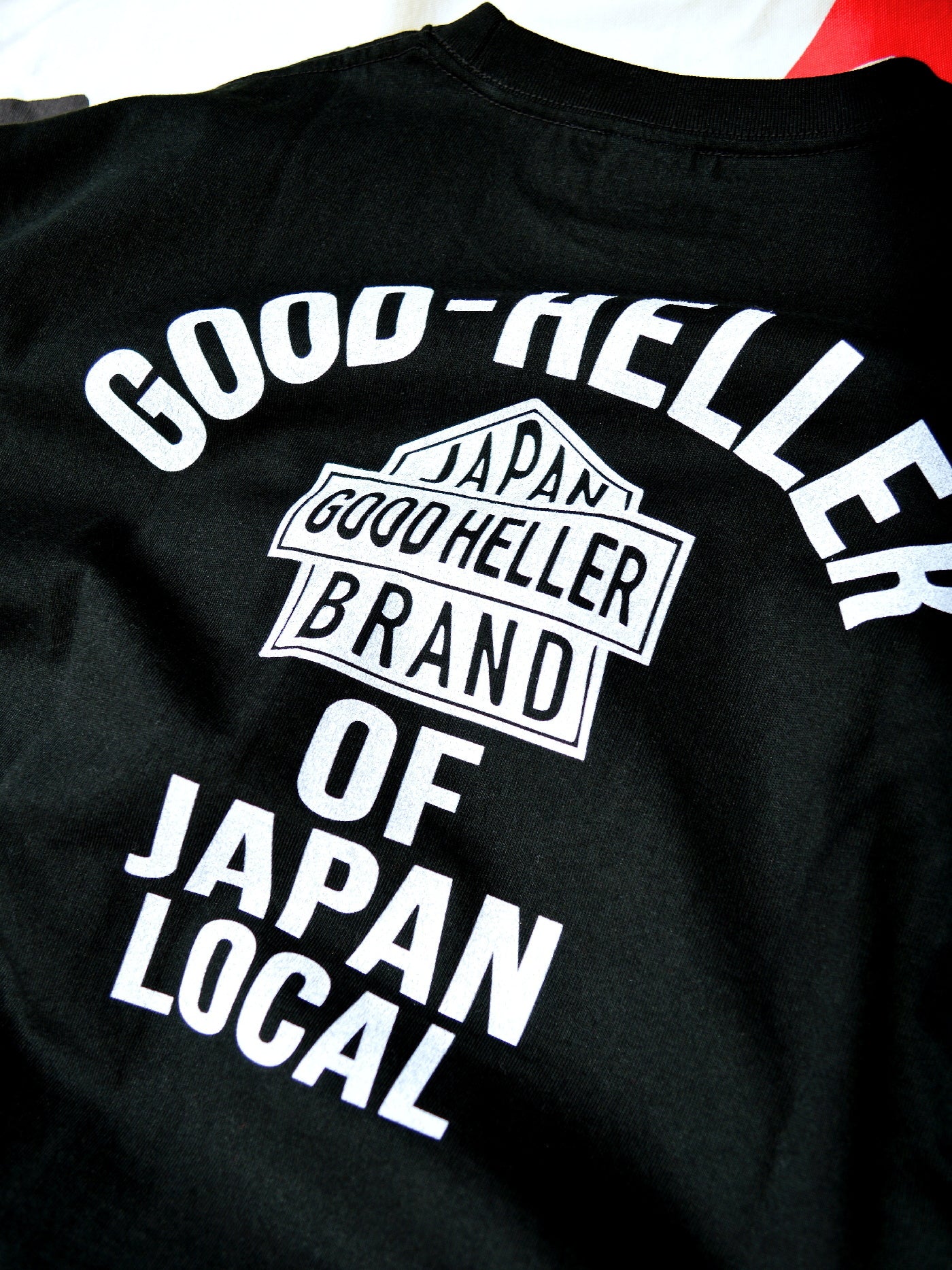 GOOD HELLER | SKULL&SNAKE AMERICAN LOGO T-SHIRT - Black