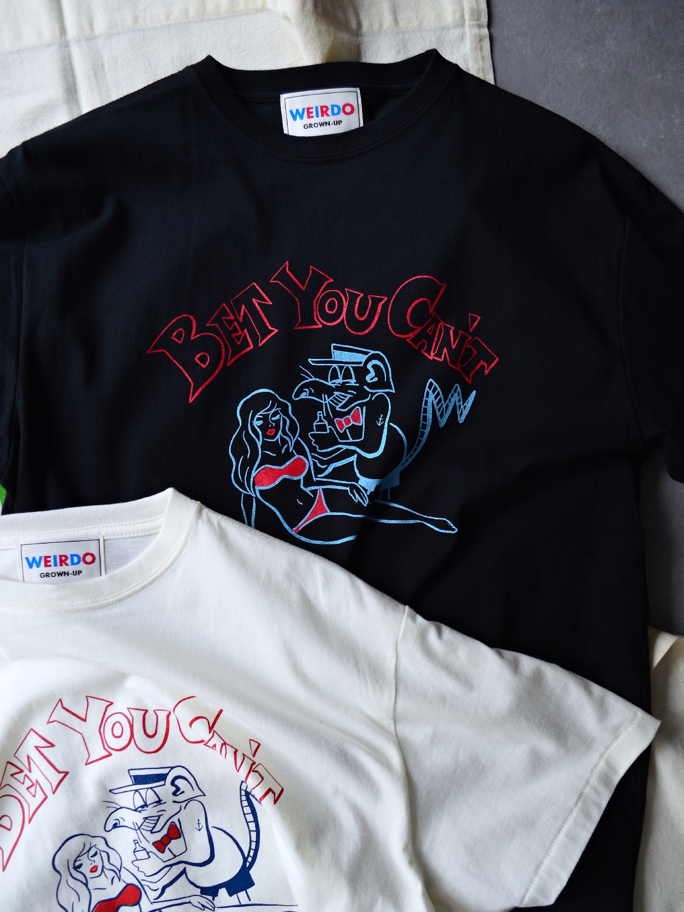 WEIRDO | BEACH FINK - S/S T-SHIRTS / WRD5124 - Black