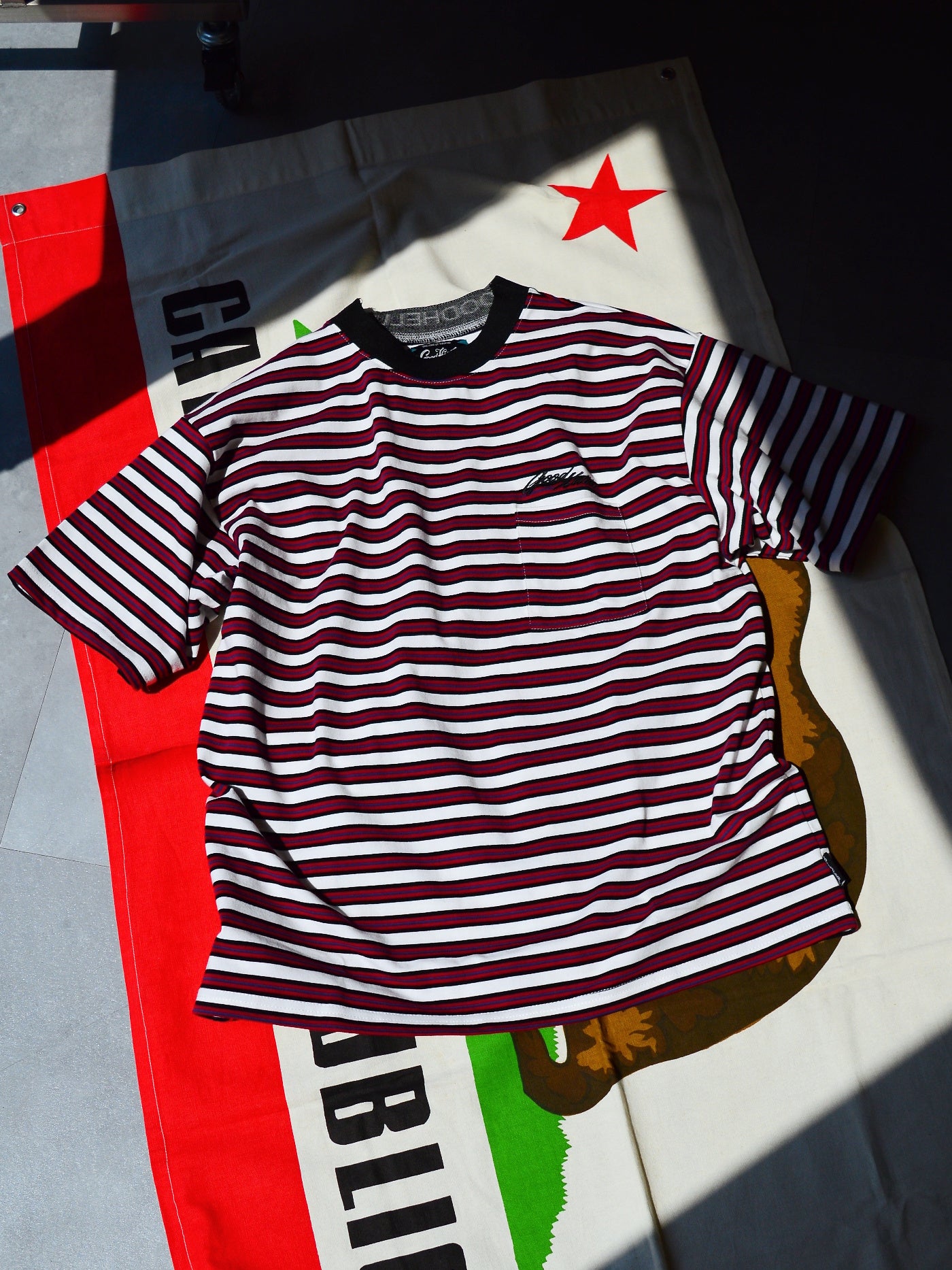 【8.23 (Sat) 12:00 Release】GOOD HELLER | BORDER S/S T-SHIRT - Red
