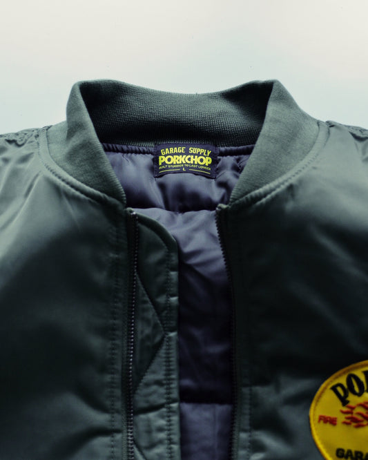 PORKCHOP | FIRE UP MA-1 JACKET - Olive