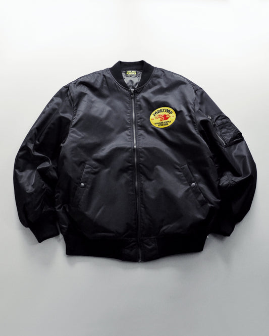 PORKCHOP | FIRE UP MA-1 JACKET - Black
