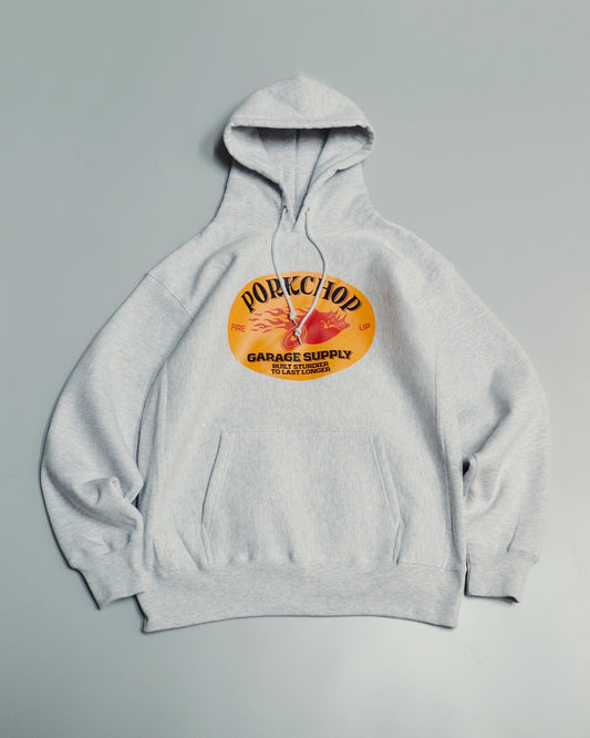 PORKCHOP | FIRE UP HOODIE - Ash Gray