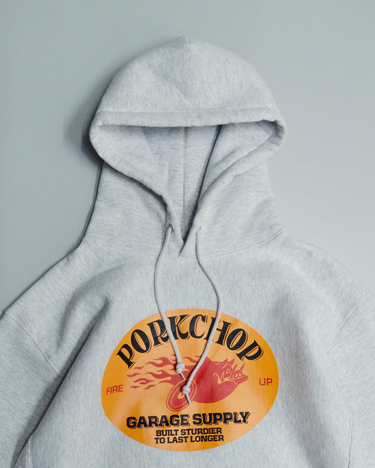 PORKCHOP | FIRE UP HOODIE - Ash Gray