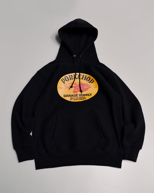 PORKCHOP | FIRE UP HOODIE - Black