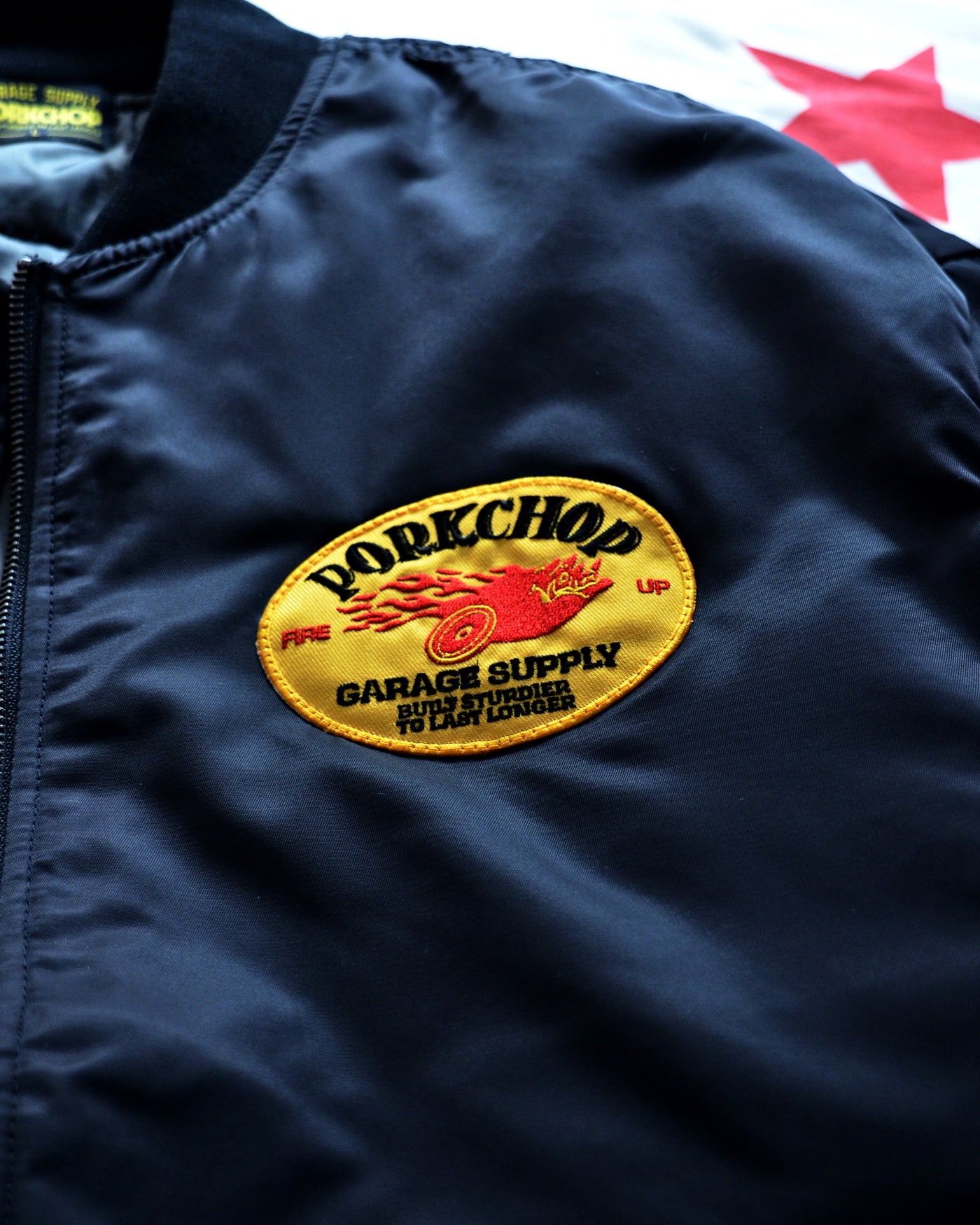 PORKCHOP | FIRE UP MA-1 JACKET - Black